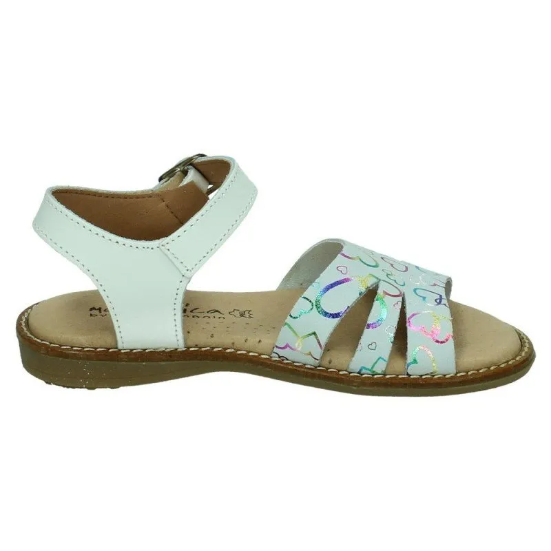 41123 SANDALIAS CORAZONES color BLANCO-MULTICOL