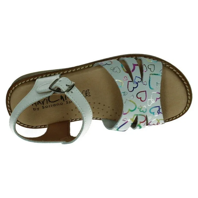 41123 SANDALIAS CORAZONES color BLANCO-MULTICOL