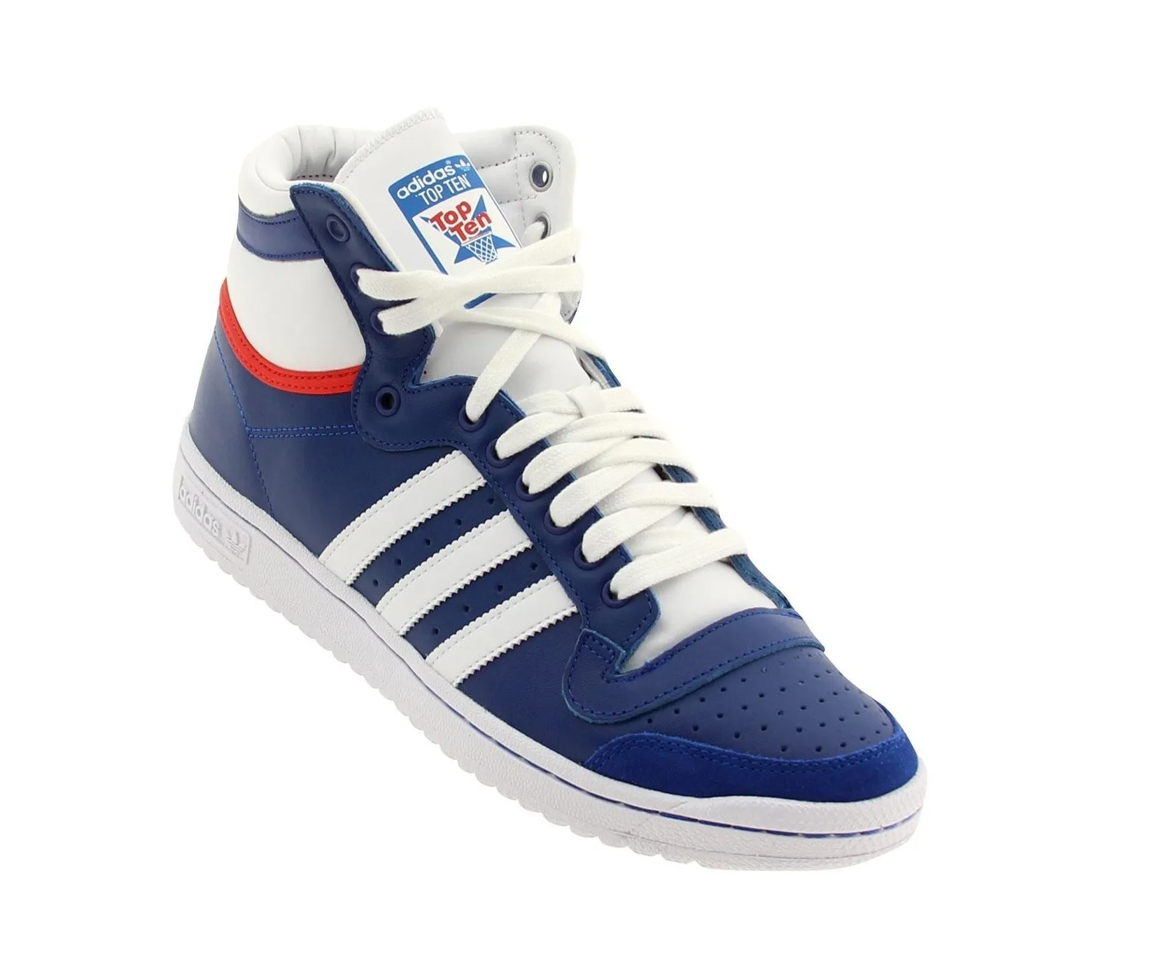 Adidas Originals Top Ten HI (azul/blanco/rojo)