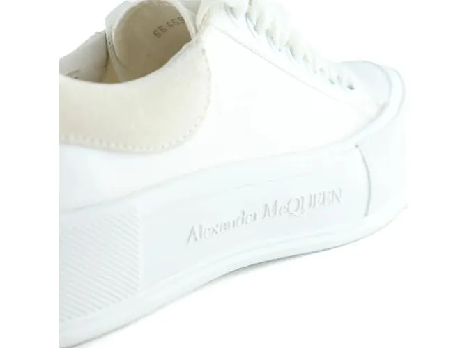 ALEXANDER MCQUEEN Deportivas T.UE 39 Cuero Blanco 