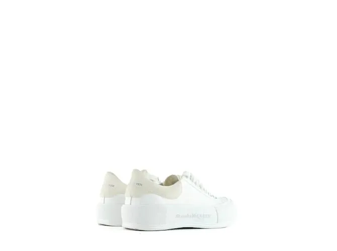 ALEXANDER MCQUEEN Deportivas T.UE 39 Cuero Blanco 