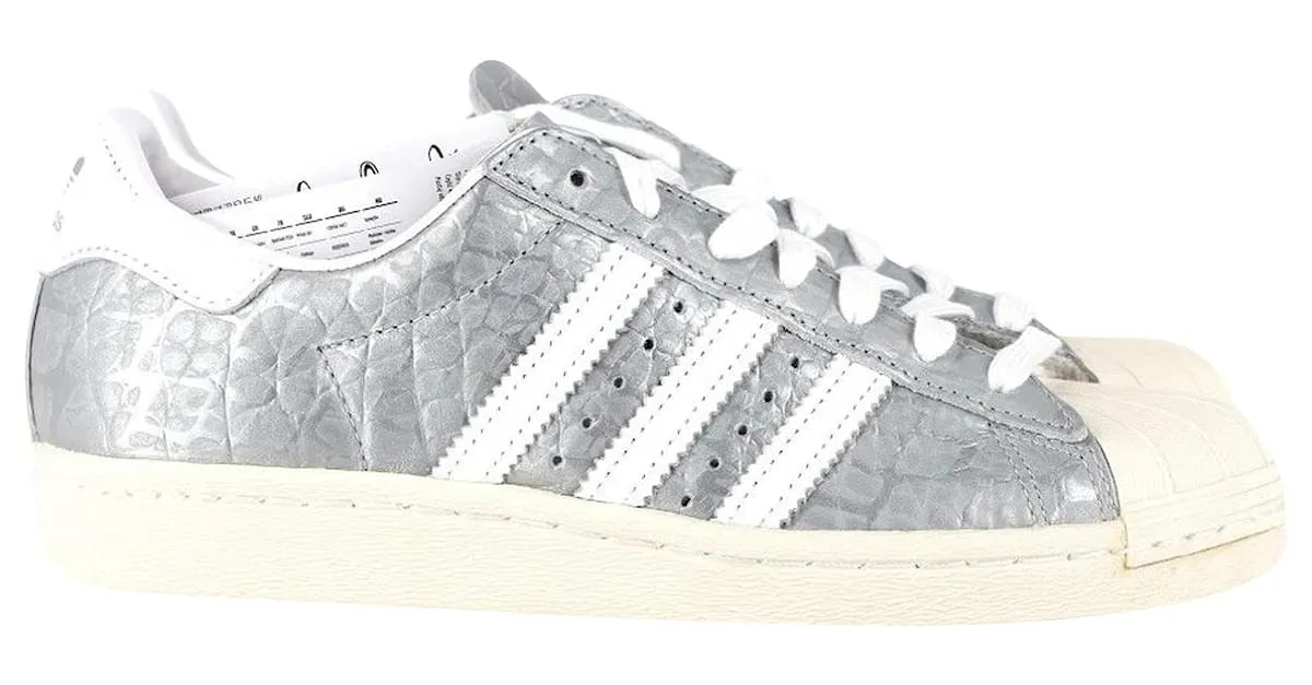 Autre Marque adidas superestrella 80Zapatillas Deportivas en Piel Plateada Plata 