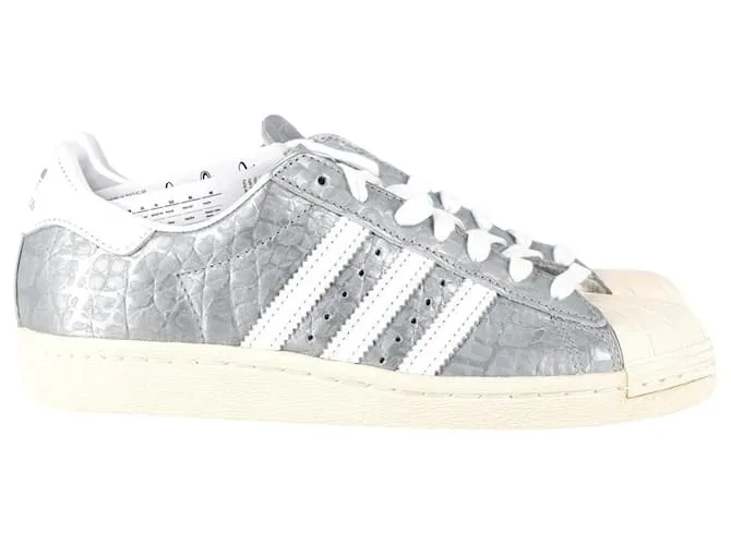 Autre Marque adidas superestrella 80Zapatillas Deportivas en Piel Plateada Plata 