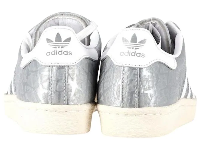 Autre Marque adidas superestrella 80Zapatillas Deportivas en Piel Plateada Plata 