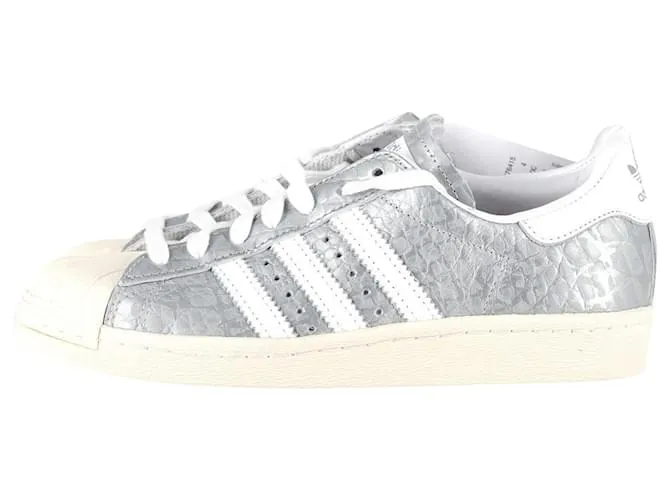 Autre Marque adidas superestrella 80Zapatillas Deportivas en Piel Plateada Plata 