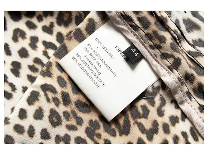 Autre Marque Atos Lombardini, sobrecamisa Leopard Castaño 