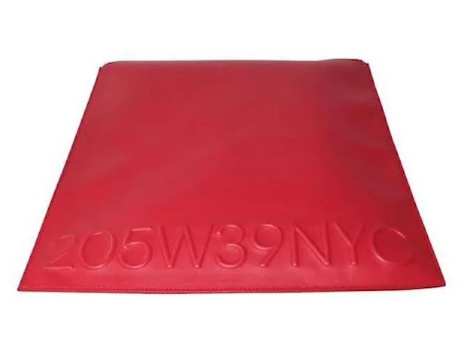 Autre Marque Rojo de diseño contemporáneo. 205W39Bolso de mano NYC Roja 