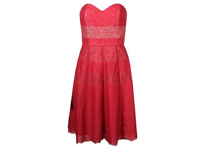 Autre Marque Vestido rojo de diseñador contemporáneo Roja 