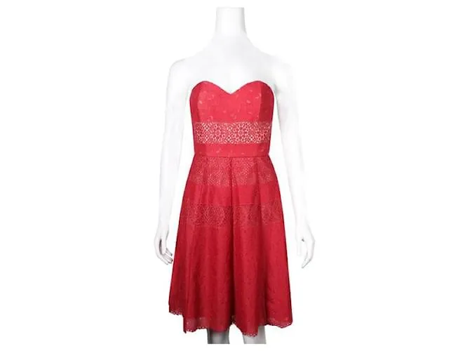 Autre Marque Vestido rojo de diseñador contemporáneo Roja 