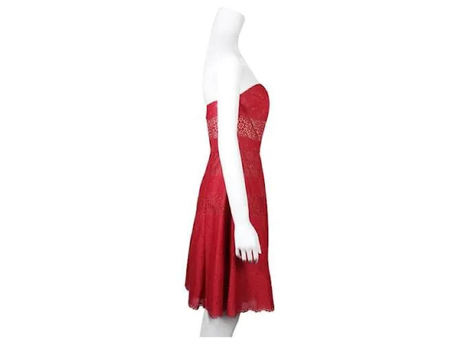 Autre Marque Vestido rojo de diseñador contemporáneo Roja 