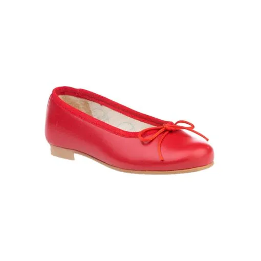 Bailarinas Rojo De Niña Angelitos 26395-29 (tallas De 29 A 40)