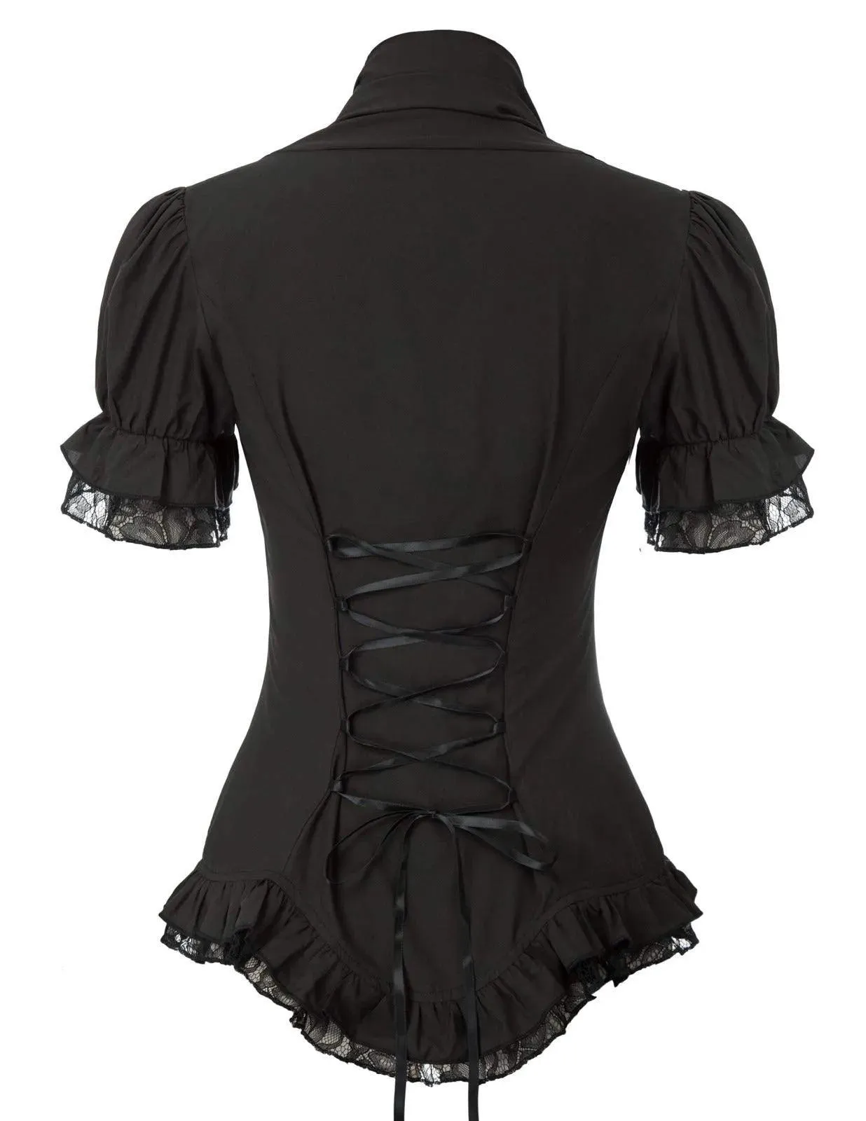 Blusa Retro victoriana Steampunk, gótica