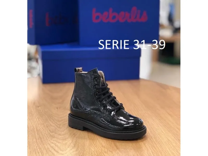 BOTIN DE CHAROL MILITAR 21684 BEBERLIS EN NEGRO