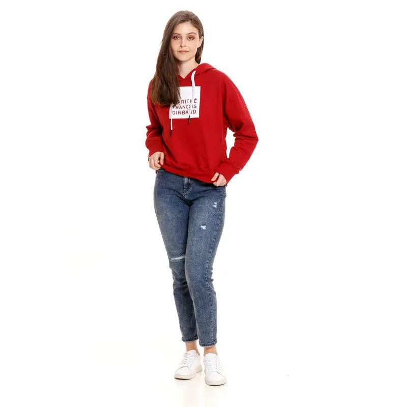 Buzo Hoodie Cerrado Para Mujer Girbaud