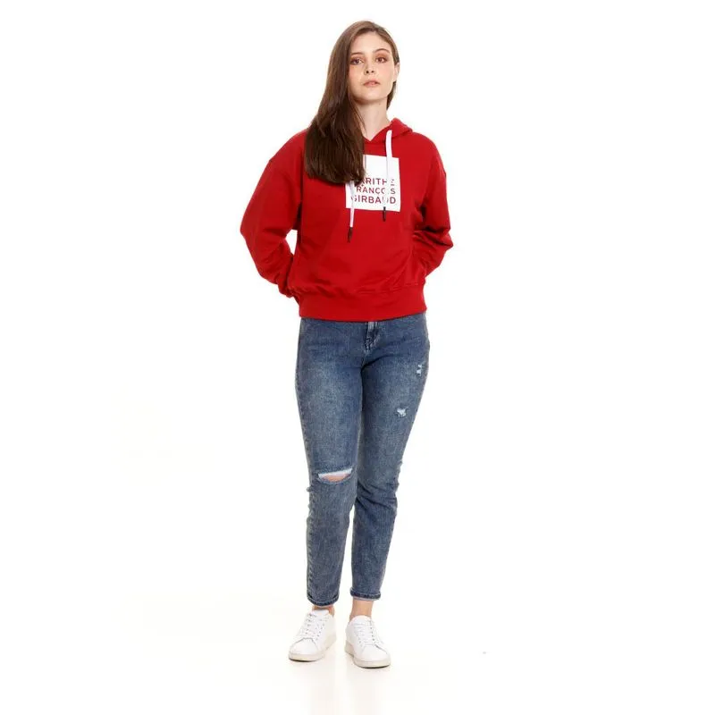 Buzo Hoodie Cerrado Para Mujer Girbaud