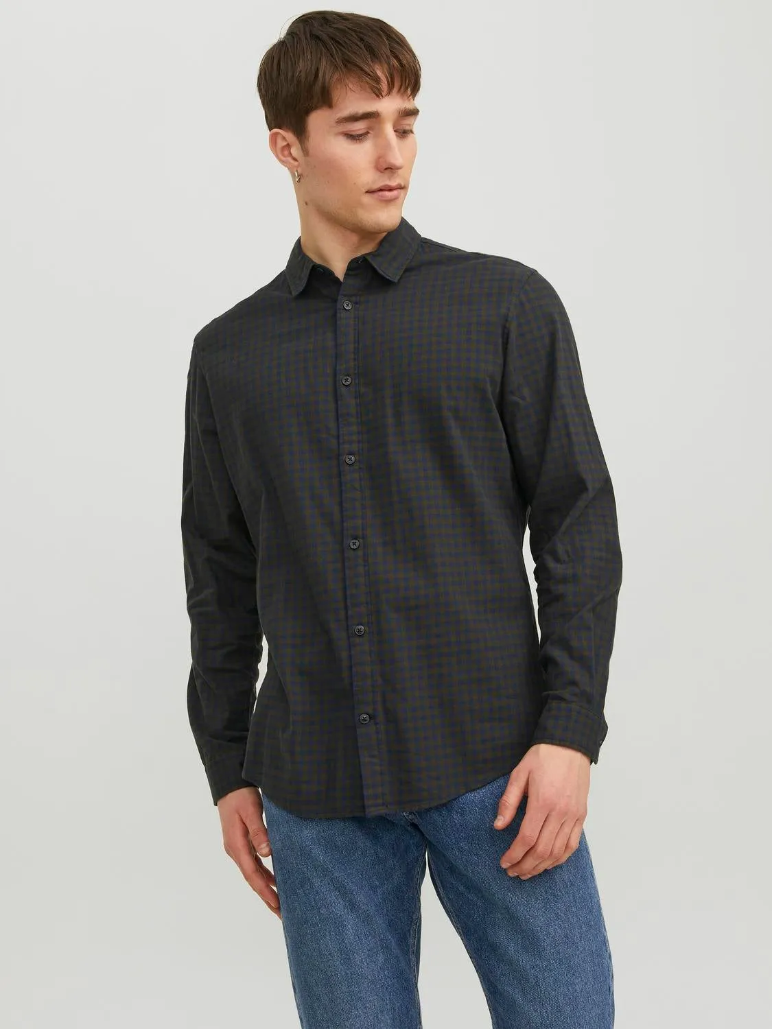 Camisa a cuadros Corte slim | Verde oscuro | Jack & Jones®