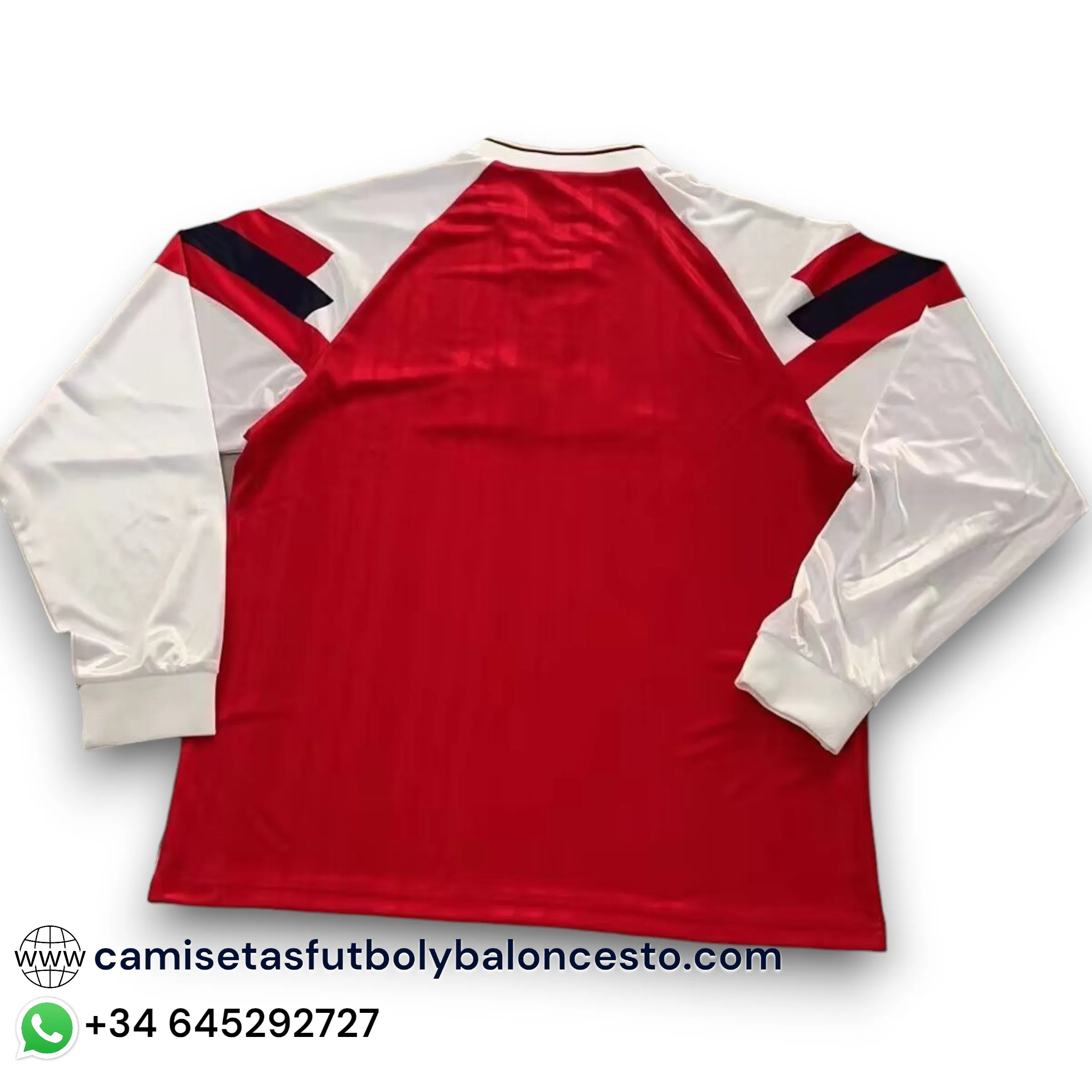 Camiseta Arsenal 1992-1994 Local Manga Larga