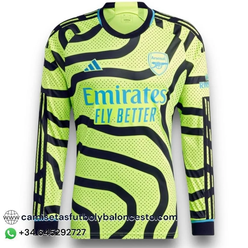 Camiseta Arsenal 2023-2024 Visitante Manga Larga