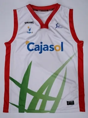 Camiseta Niño 2ª ACB Cajasol Replica 13/14 (blanco/rojo)