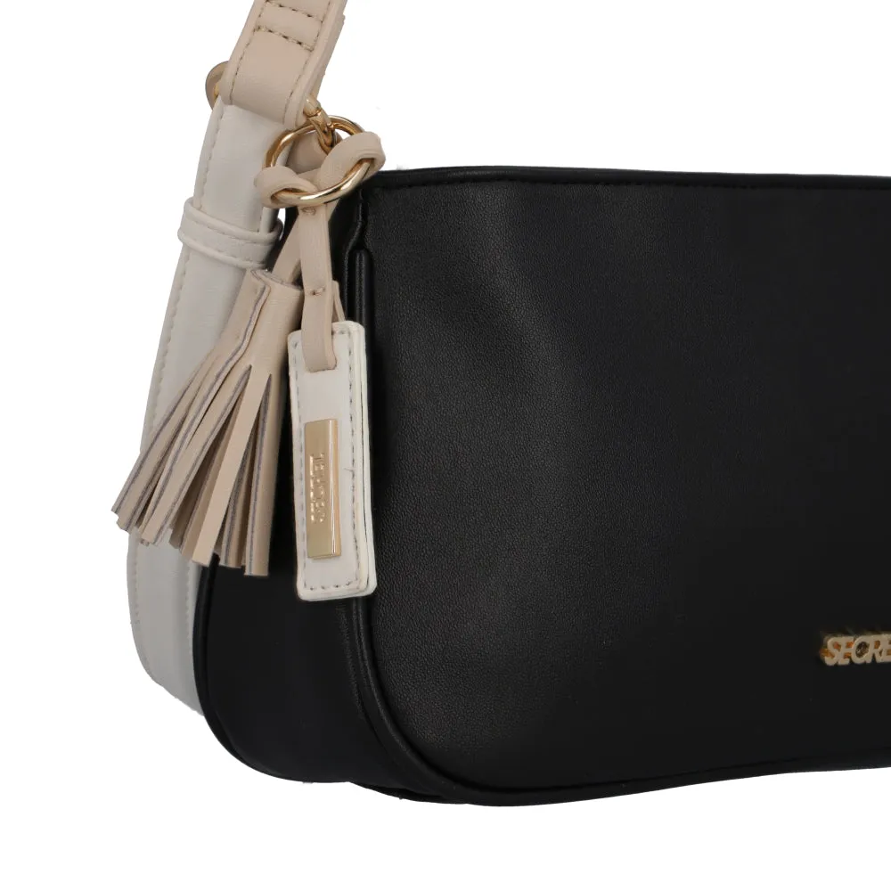 Cartera Bandolera Padova Negra Pequea