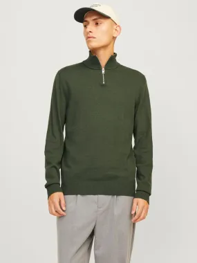 Cremallera de un cuarto | Verde oscuro | Jack & Jones®