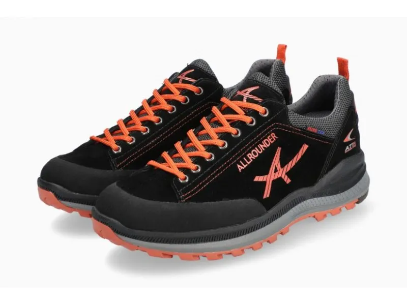 DEPORTIVO ALLROUNDER RISING-TEX EN COLOR NEGRO-NARANJA