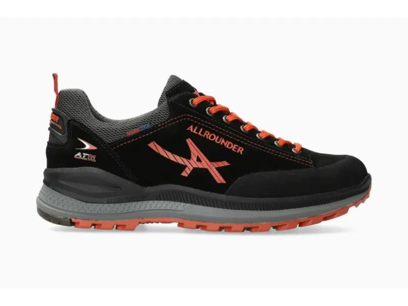 DEPORTIVO ALLROUNDER RISING-TEX EN COLOR NEGRO-NARANJA