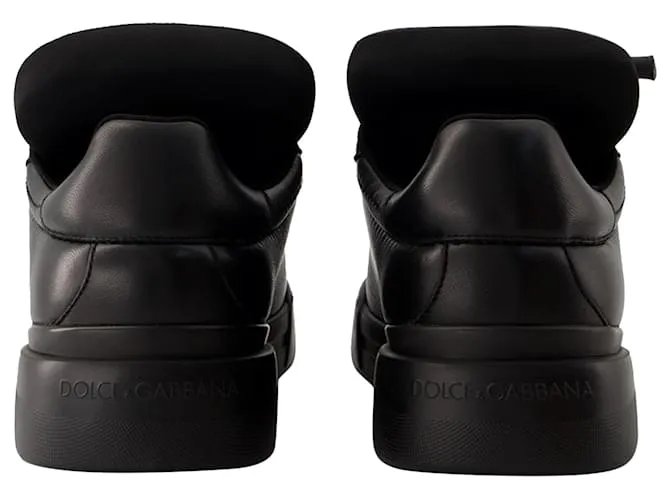 Dolce & Gabbana Deportivas Portofino - Dolce&Gabbana - Piel - Negro 