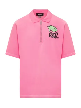 DSQUARED2 Fish Skater Polo