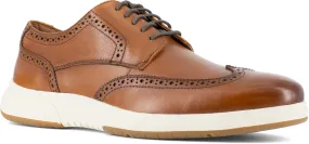 FLORSHEIM Zapato de trabajo Oxford con punta de ala SD 35 con puntera de acero para hombre, marrÝn/blanco, Florsheim Work Flair