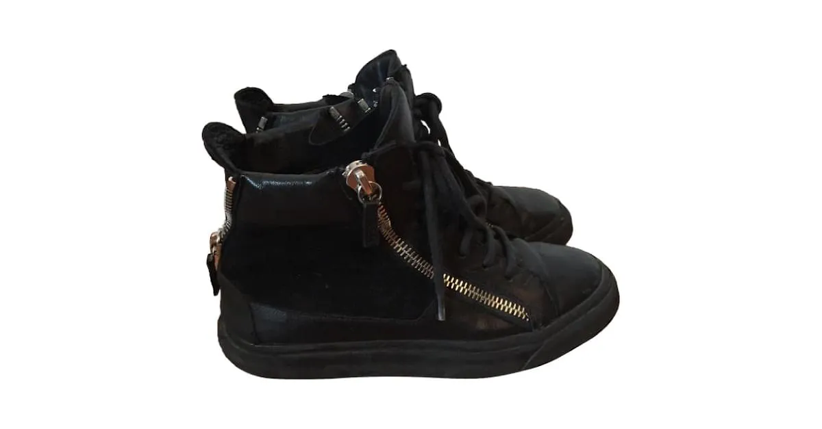 GIUSEPPE ZANOTTI Deportivas T.UE 36.5 Cuero Negro 