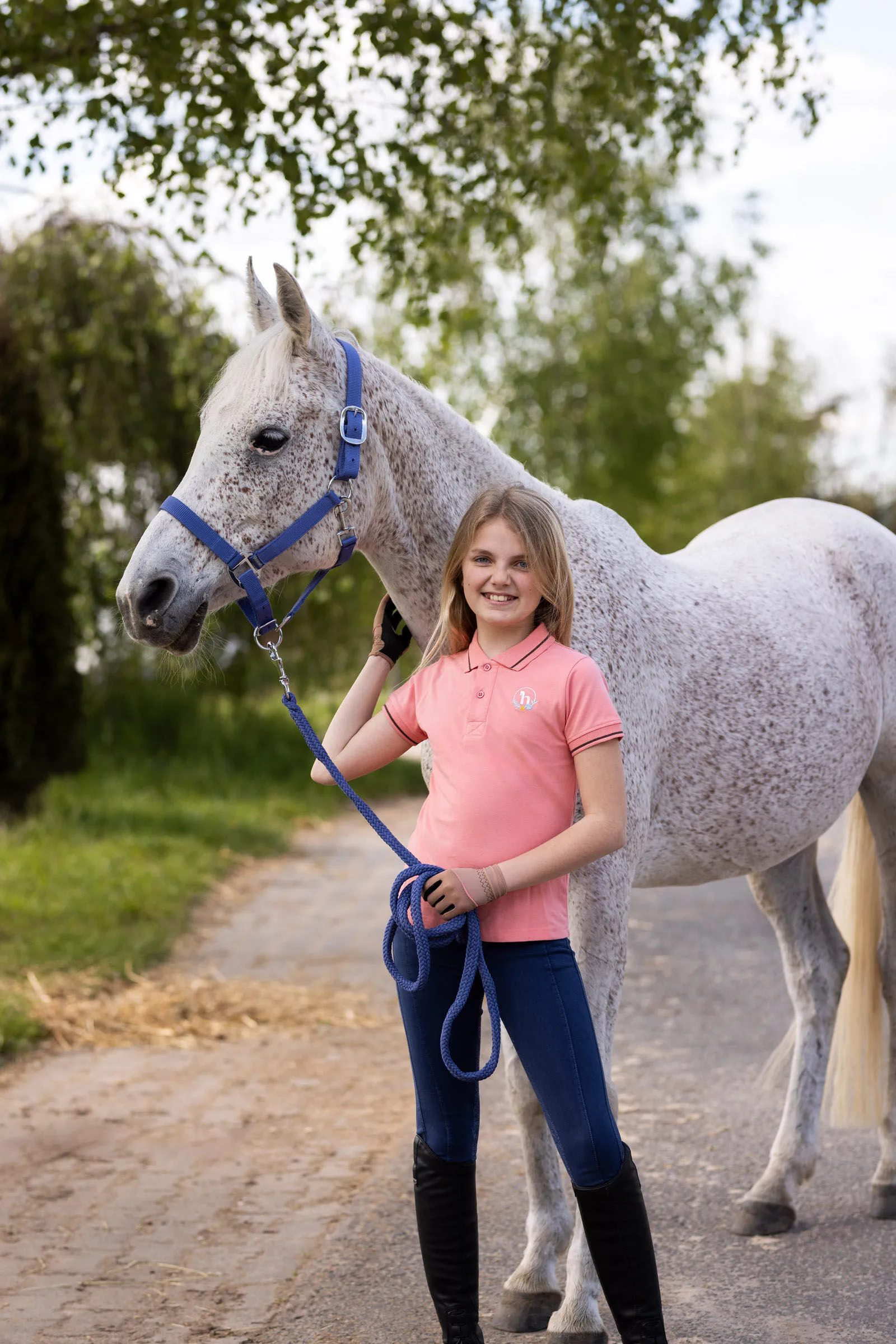 Horze Camisa Polo Funcional para Niños Sohra