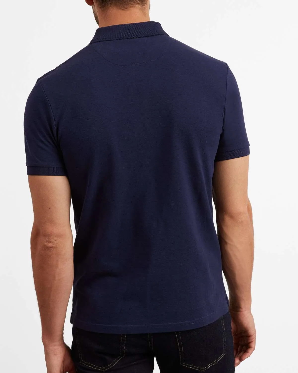 LYLE & SCOTT PLAIN POLO SHIRT NAVY