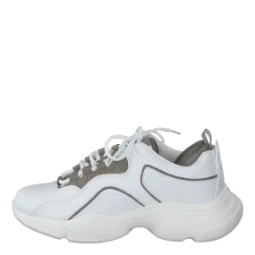 NA-KD zapatos Loop Lacing Trainers White/grey