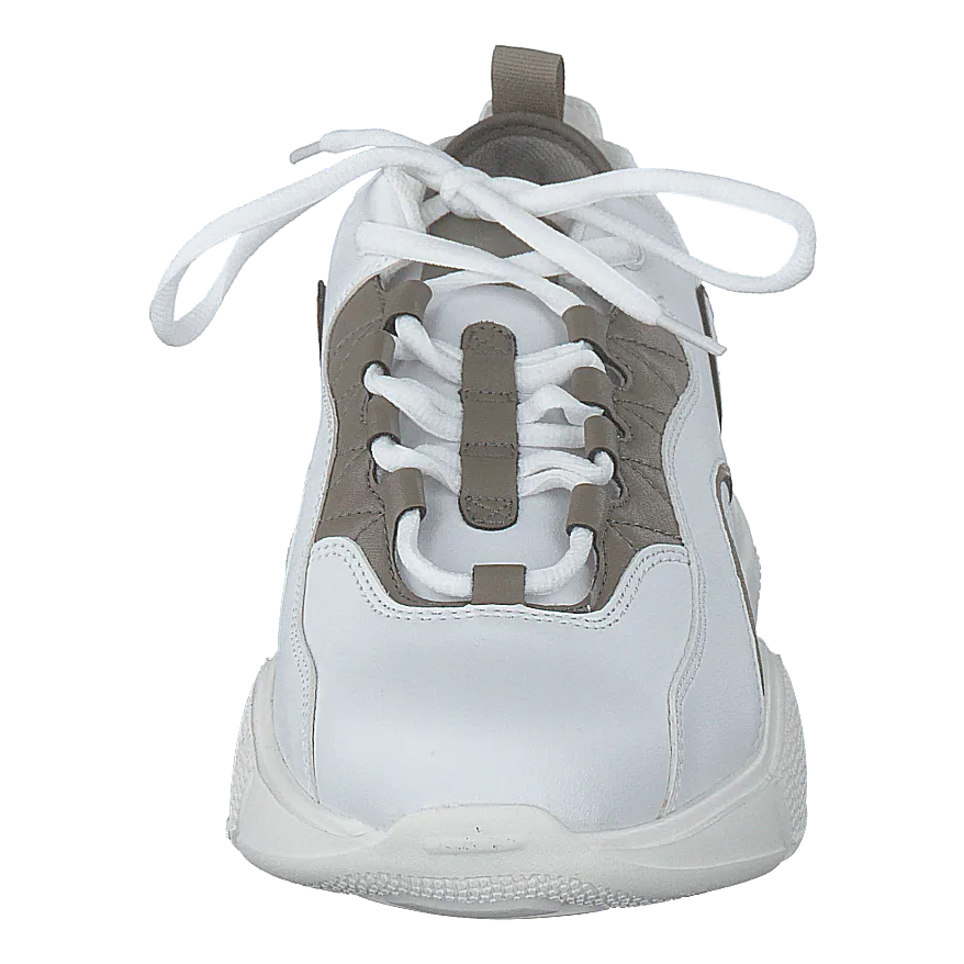 NA-KD zapatos Loop Lacing Trainers White/grey