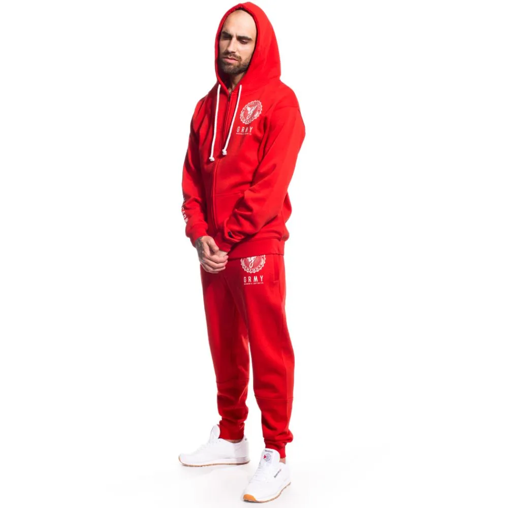 PACK SUDADERA ZIPPER + PANTALÓN CORE FW17 RED