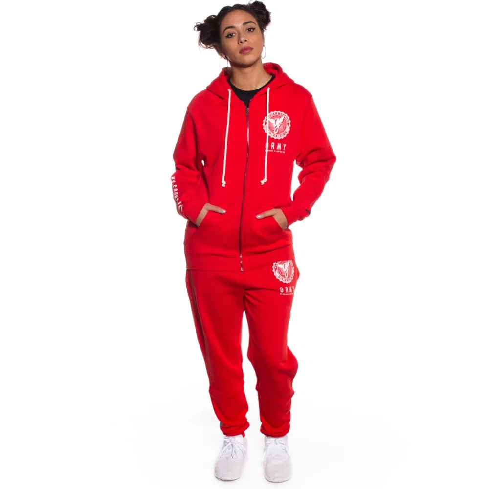 PACK SUDADERA ZIPPER + PANTALÓN CORE FW17 RED