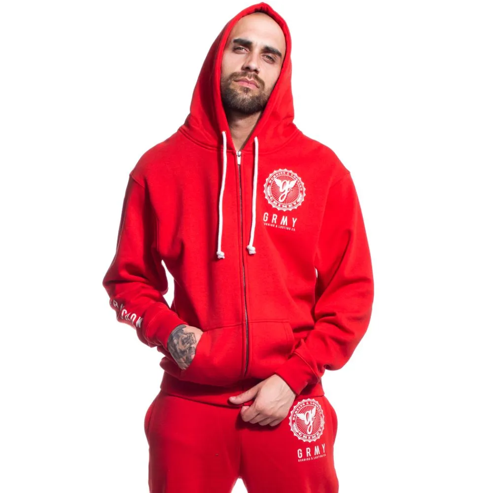 PACK SUDADERA ZIPPER + PANTALÓN CORE FW17 RED