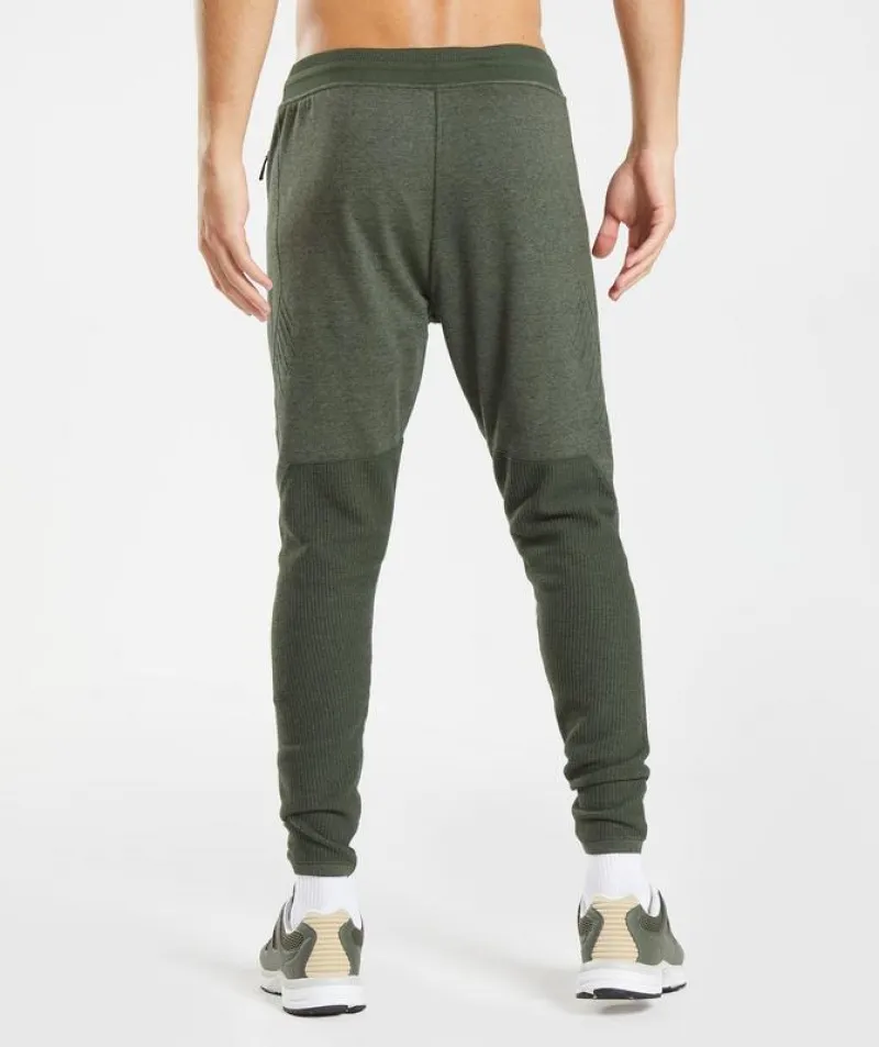 Pantalon Jogger Gymshark Retake Knit Joggers Verde Oliva | 241059-QPS