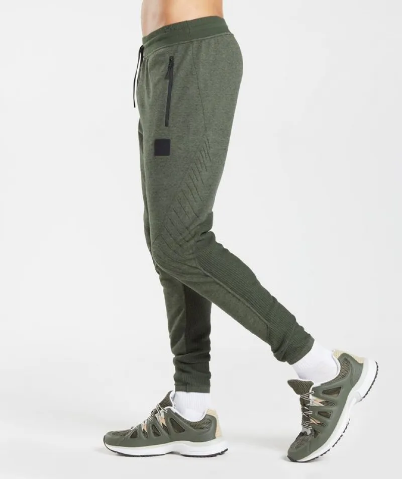 Pantalon Jogger Gymshark Retake Knit Joggers Verde Oliva | 241059-QPS