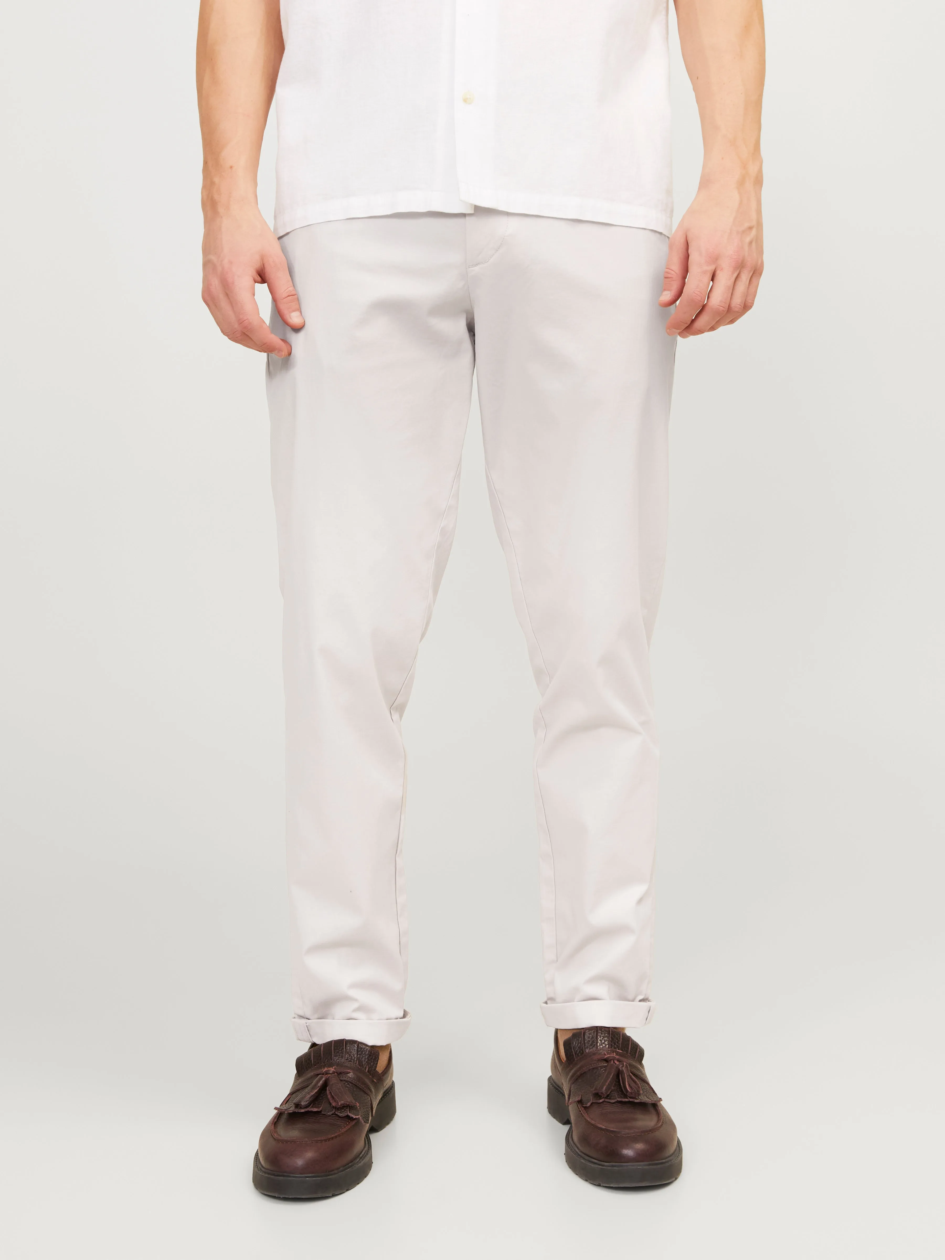 Pantalones chinos Corte tapered | Blanco | Jack & Jones®