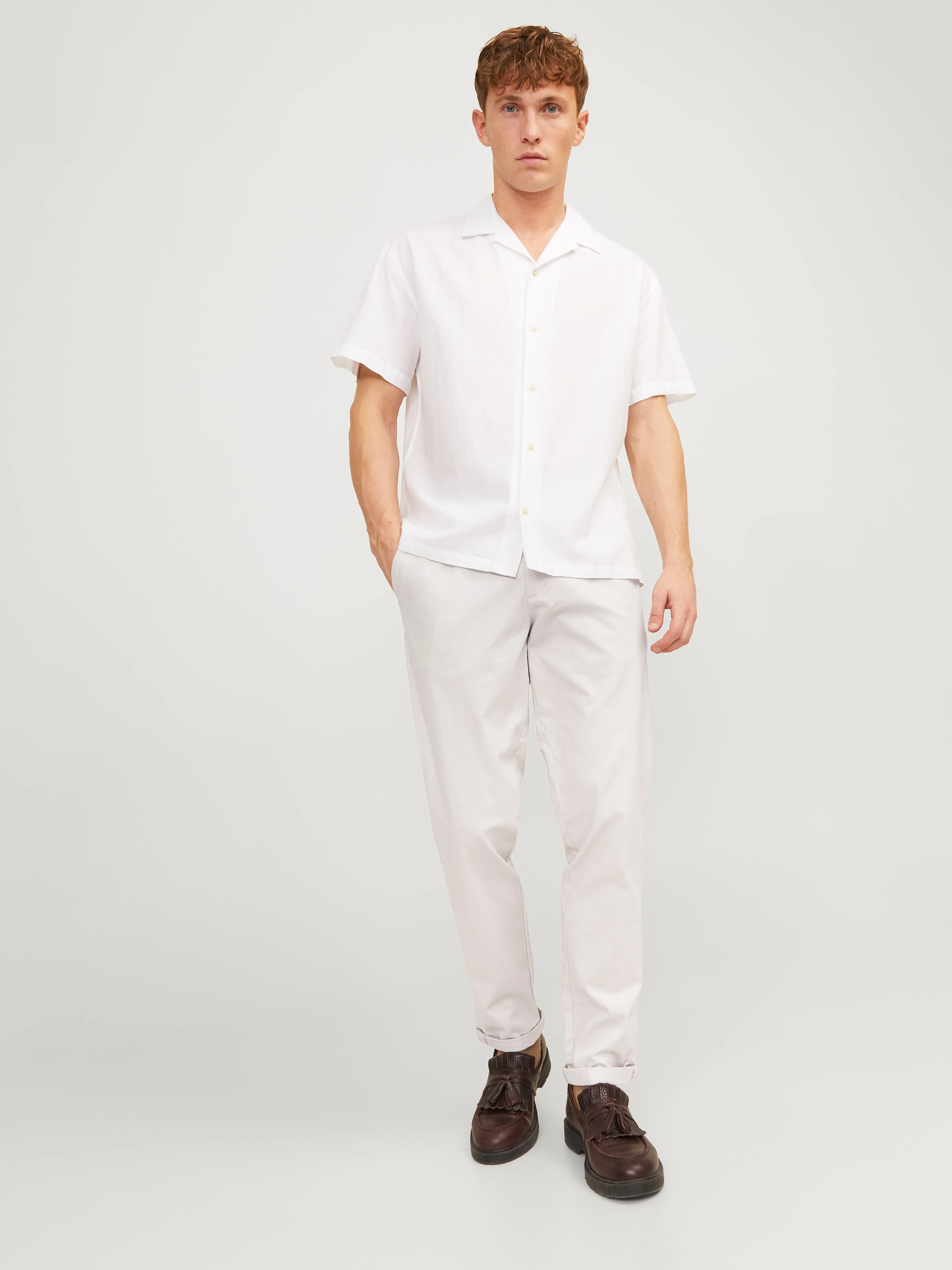 Pantalones chinos Corte tapered | Blanco | Jack & Jones®