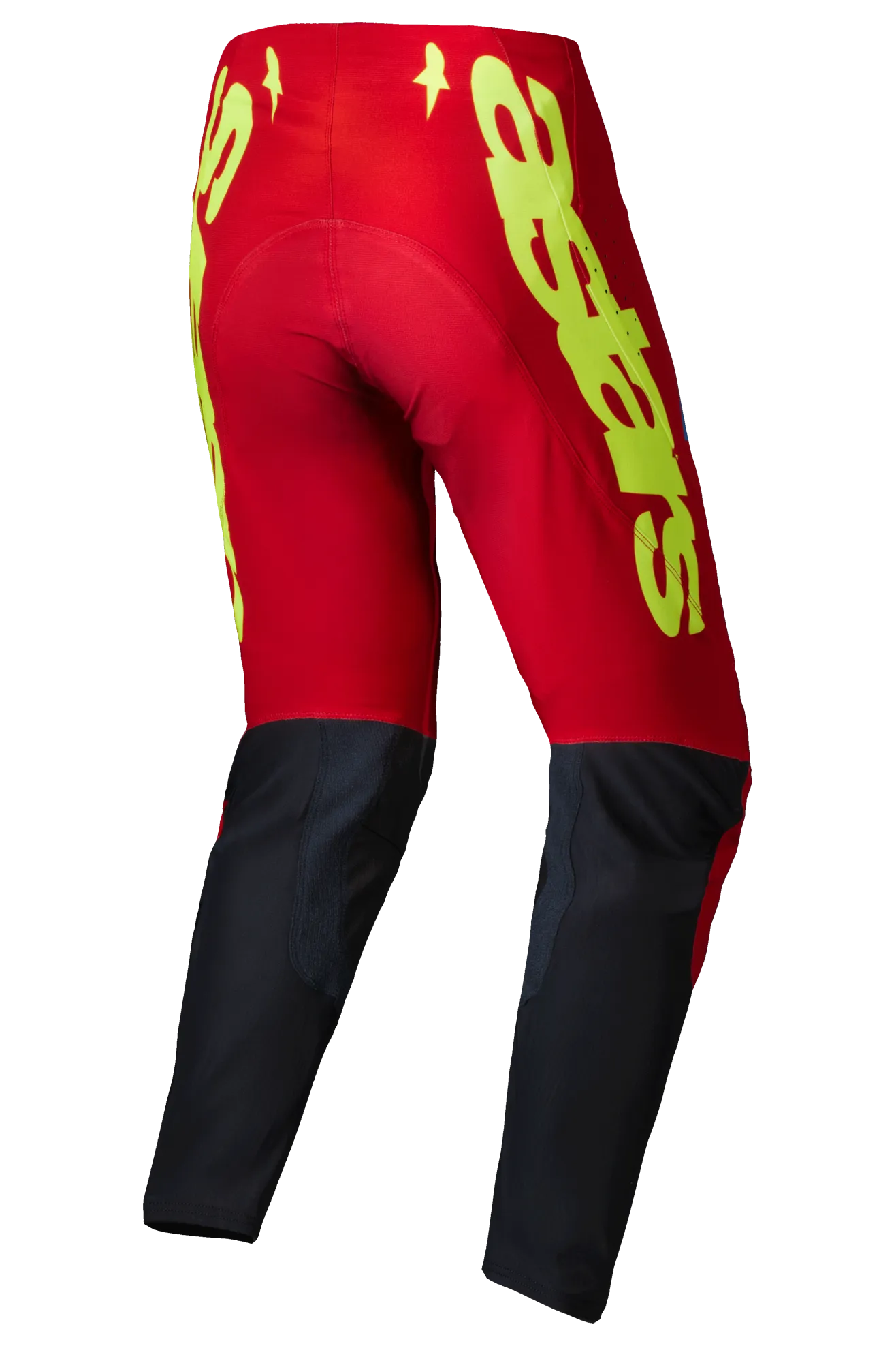 Pantalones de Cross Alpinestars Supertech Maker Rojo Brillante-Amarillo Flúor