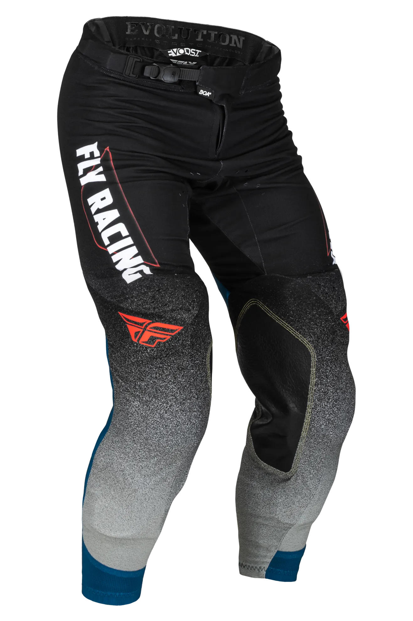 Pantalones de Cross FLY Racing Evolution DST Negro-Gris-Azul