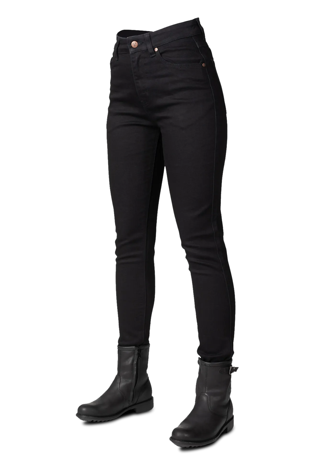 Pantalones de Moto para Mujer Bull-it Tactical Eclipse Slim Negros