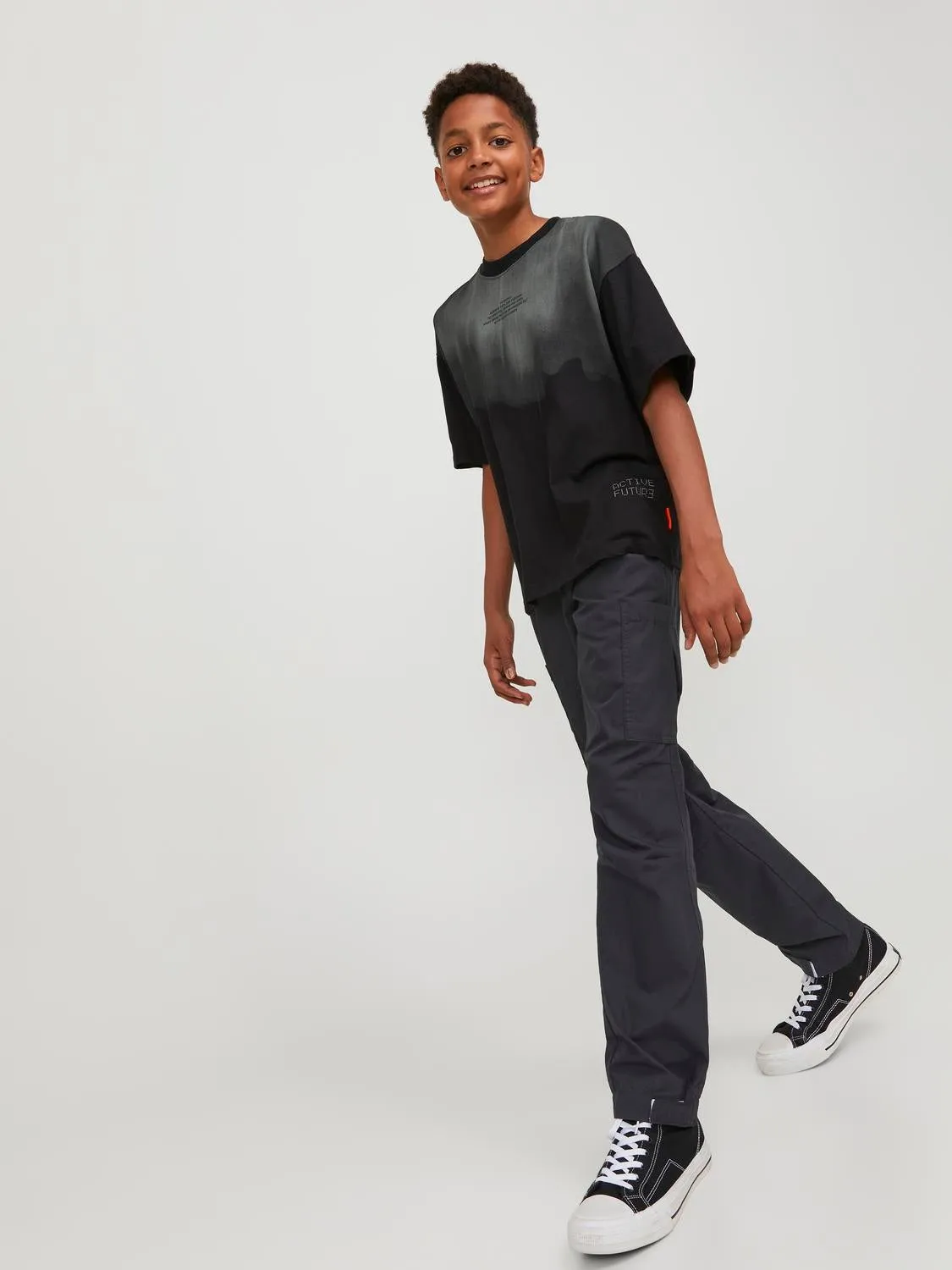 Pantalones estilo parachute Junior | Negro | Jack & Jones®