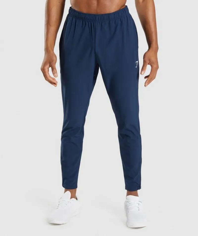 Pantalones Gymshark Arrival Woven Joggers Azul Marino | 472691-NPV