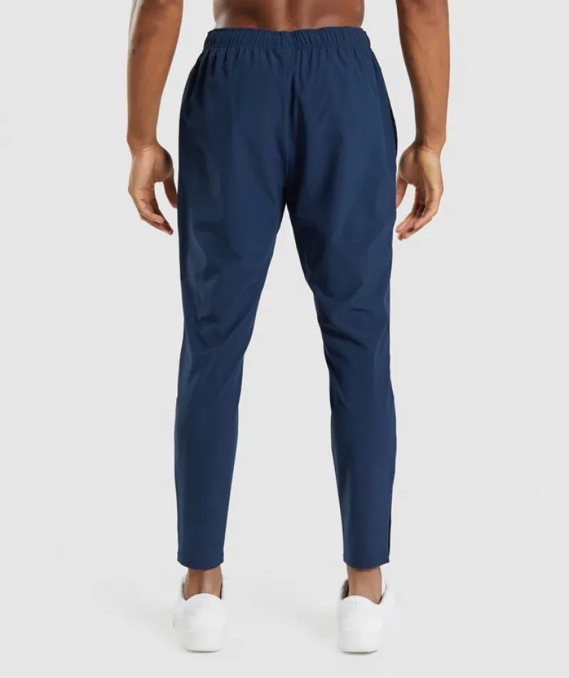 Pantalones Gymshark Arrival Woven Joggers Azul Marino | 472691-NPV