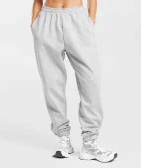 Pantalones Gymshark Entrenamiento Fleece Joggers Grises Claro | 708534-LHI