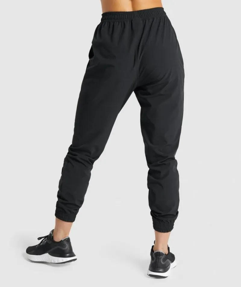 Pantalones Gymshark Entrenamiento Woven Joggers Negros | 854701-RAJ